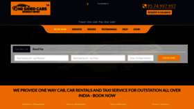 What Onesidedcabs.com website looked like in 2022 (2 years ago)