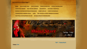 What Oldstyleconjure.com website looked like in 2022 (2 years ago)