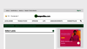 What Orangeville.com website looked like in 2022 (2 years ago)