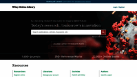 What Onlinelibrary.wiley.com website looked like in 2022 (2 years ago)
