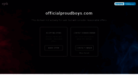 What Officialproudboys.com website looked like in 2022 (2 years ago)