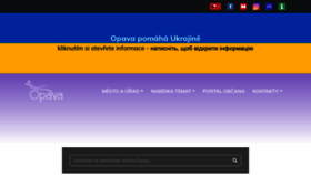 What Opava-city.cz website looked like in 2022 (2 years ago)