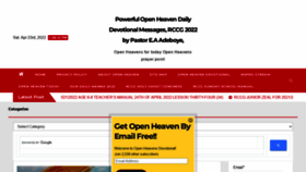 What Openheaven.net website looked like in 2022 (2 years ago)