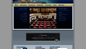 What Oklegislature.gov website looked like in 2022 (2 years ago)