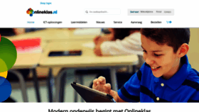 What Onlineklas.nl website looked like in 2022 (2 years ago)