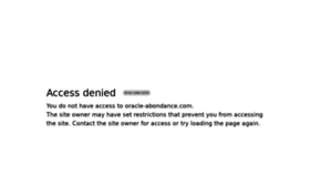 What Oracle-abondance.com website looked like in 2022 (3 years ago)