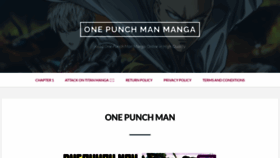 What Onepunch-man.com website looked like in 2022 (1 year ago)