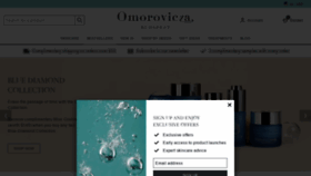 What Omorovicza.com website looked like in 2022 (1 year ago)