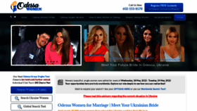 What Odessawomen.com website looked like in 2022 (1 year ago)