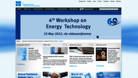 What Opec.org website looked like in 2022 (1 year ago)