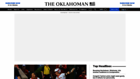 What Oklahoman.com website looked like in 2022 (1 year ago)
