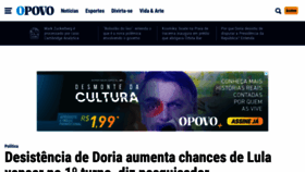 What Opovo.com.br website looked like in 2022 (1 year ago)