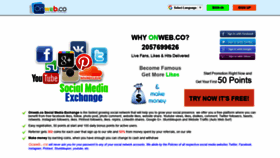 What Onweb.co website looked like in 2022 (1 year ago)