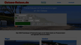 What Ostsee-reisen.de website looked like in 2022 (1 year ago)
