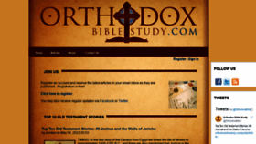 What Orthodoxbiblestudy.com website looked like in 2022 (1 year ago)