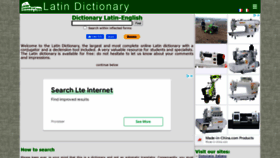 What Online-latin-dictionary.com website looked like in 2022 (1 year ago)