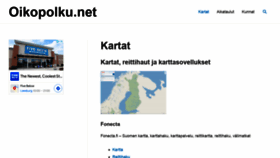 What Oikopolku.net website looked like in 2022 (1 year ago)