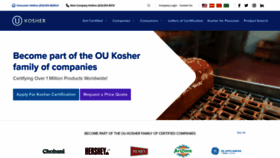 What Oukosher.org website looked like in 2022 (1 year ago)