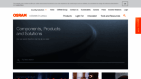 What Osram.us website looked like in 2022 (1 year ago)