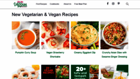 What Ohmyveggies.com website looked like in 2022 (1 year ago)