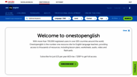 What Onestopenglish.com website looked like in 2022 (1 year ago)
