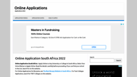 What Onlineapplications.co.za website looked like in 2022 (1 year ago)