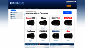 What Opticallimits.com website looked like in 2022 (3 years ago)