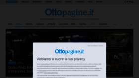 What Ottopagine.it website looked like in 2022 (1 year ago)