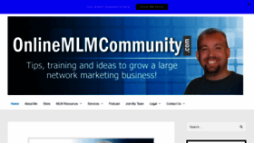 What Onlinemlmcommunity.com website looked like in 2022 (1 year ago)