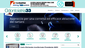 What Odontoiatria33.it website looked like in 2022 (1 year ago)