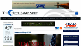 What Outerbanksvoice.com website looked like in 2022 (1 year ago)