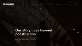 What Orascom.com website looked like in 2022 (3 years ago)