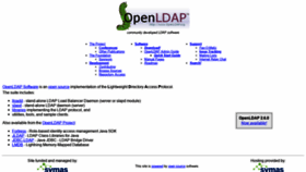What Openldap.org website looked like in 2022 (1 year ago)