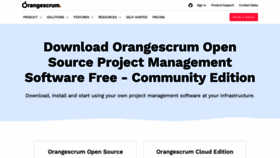 What Orangescrum.org website looked like in 2022 (3 years ago)