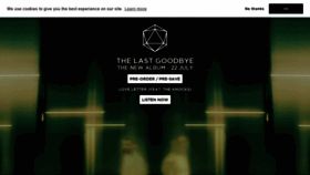 What Odesza.com website looked like in 2022 (1 year ago)