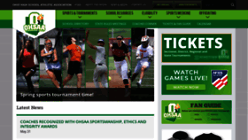 What Ohsaa.org website looked like in 2022 (1 year ago)