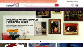 What Overstockart.com website looked like in 2022 (1 year ago)