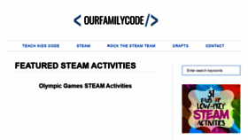 What Ourfamilycode.com website looked like in 2022 (1 year ago)