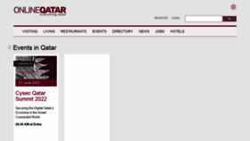 What Onlineqatar.com website looked like in 2022 (1 year ago)