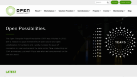 What Opencompute.org website looked like in 2022 (3 years ago)