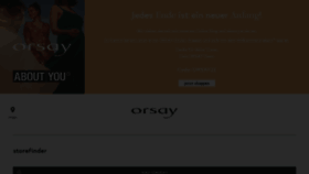 What Orsay.com website looked like in 2022 (1 year ago)
