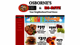 What Osbornefoods.com website looked like in 2022 (1 year ago)