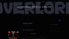 What Overlordmanga.org website looked like in 2022 (1 year ago)