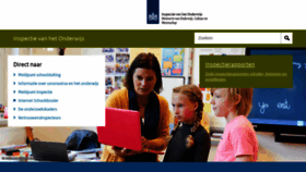 What Onderwijsinspectie.nl website looked like in 2022 (1 year ago)