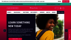 What Openstudycollege.com website looked like in 2022 (1 year ago)