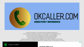 What Okcaller.com website looked like in 2022 (1 year ago)