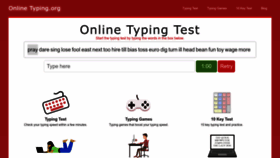 What Onlinetyping.org website looked like in 2022 (1 year ago)