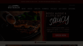 What Outback.com website looked like in 2022 (1 year ago)