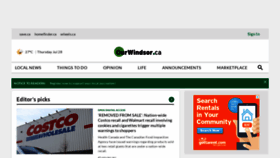 What Ourwindsor.ca website looked like in 2022 (1 year ago)