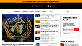What Outbreak.news website looked like in 2022 (1 year ago)